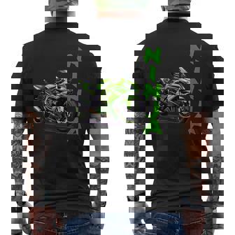 Ninja Motorcycle Sportbike Men's T-shirt Back Print | Mazezy