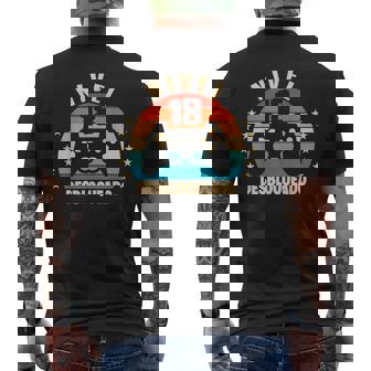 Nivel 18 Desbloqueado Gamer 18 Años 2003 Divertido Chico Camiseta Hombre Estampado Espalda - Regaloses