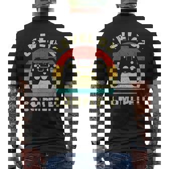 Nivel 2 Completa 2º Aniversario De Bodas Para Parejas Camiseta Hombre Estampado Espalda - Regaloses