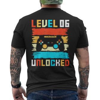 Nivel 6 Desbloqueado 6º Cumpleaños Gamer Regalos 6 Años Regalo Camiseta Hombre Estampado Espalda - Regaloses