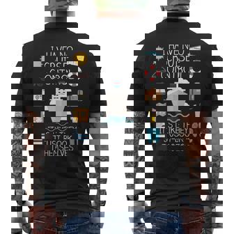 I Have No Cruise Control Cruise Mens Back Print T-shirt - Thegiftio