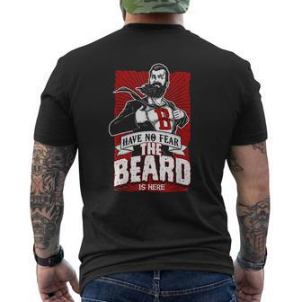 Have No Fear The Beard Is Here Know Things Mens Back Print T-shirt - Thegiftio UK
