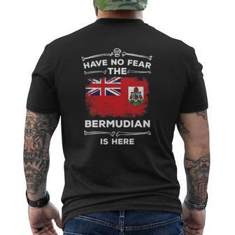 Have No Fear The Bermudian Is Here Halloween Bermuda Flag Mens Back Print T-shirt | Mazezy AU