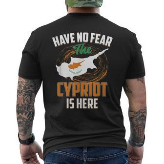 Have No Fear The Cypriot Is Here Cyprus Country Men's T-shirt Back Print - Seseable