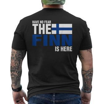 Have No Fear The Finn Is Here Men's T-shirt Back Print - Monsterry CA