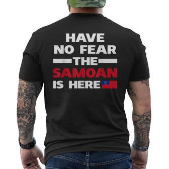 Have No Fear The Samoan Is Here Flag Men's T-shirt Back Print - Monsterry CA
