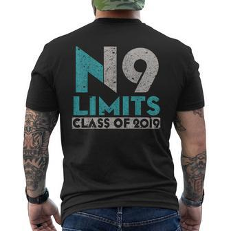 No Limits Class Of 2019 High School Graduation T Men's T-shirt Back Print - Monsterry