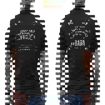 No-Ouija Board I Would Really Prefer Not To Goodbye Men's T-shirt Back Print - Monsterry