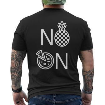 No Pineapple On Pizza Food Lover Pizza Men's T-shirt Back Print - Monsterry CA