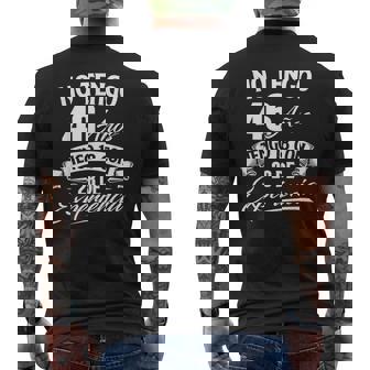 No Tengo 46 Años Tengo 18 Con 28 De Experiencia Cumpleaños Camiseta Hombre Estampado Espalda - Regaloses