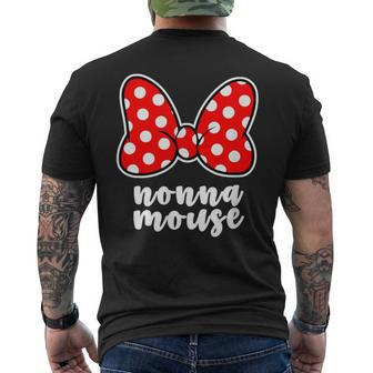 Nonna Mouse Family Vacation Bow Men's T-shirt Back Print - Seseable
