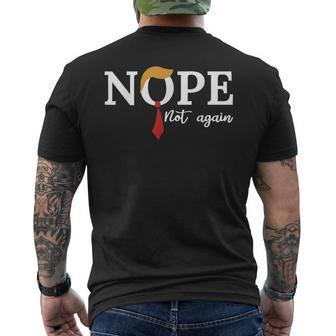 Nope Not Again Men's T-shirt Back Print - Monsterry CA