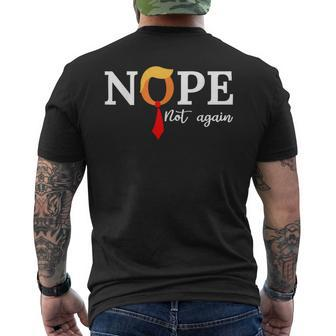 Nope Not Again Men's T-shirt Back Print - Seseable