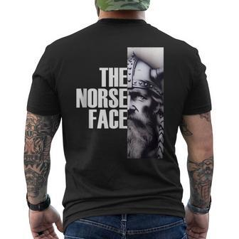 The Norse Face Viking Warrior Face 3 Men's T-shirt Back Print - Monsterry AU