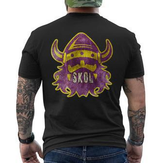 The Norse Skol Vikings & Nordic Scandinavian Warrior Men's T-shirt Back Print - Monsterry UK