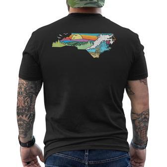 North Carolina Outdoors Retro Nature Lover Graphic Men's T-shirt Back Print - Monsterry AU