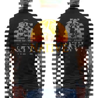 Northwest Native American Pride Native Indian Men's T-shirt Back Print - Monsterry
