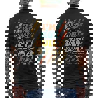 Im Not Built To Fail Fathers Day Retro Dad Papa Grandpa Men Men's T-shirt Back Print - Thegiftio UK