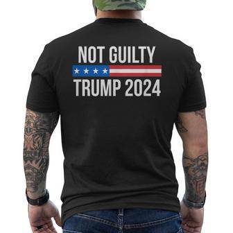 Not Guilty Trump 2024 Men's T-shirt Back Print - Monsterry UK