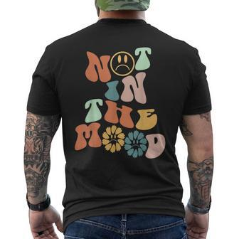 Not In The Mood Aesthetic Trend Men's T-shirt Back Print - Thegiftio UK
