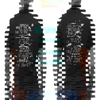 We Do Not Twirl We Spin Cute Color Guard Flag Mens Back Print T-shirt - Thegiftio