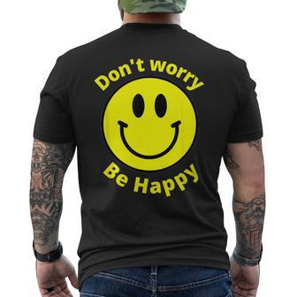 Do Not Worry Be Happy Sunshine Cute Happiness Face Men's T-shirt Back Print - Thegiftio UK
