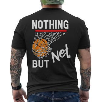 Nothing But Net Basketball Men's T-shirt Back Print - Monsterry UK