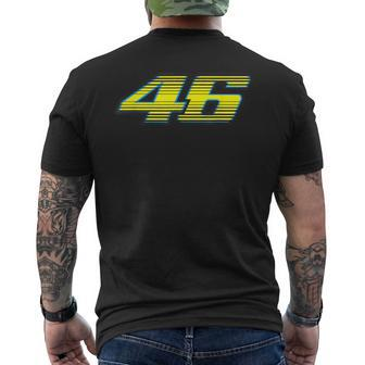 Number 46 Superbike Racing Number Men's T-shirt Back Print - Thegiftio UK