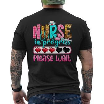 Nurse In Progress Please Wait Nursing School Future Nurses Men's T-shirt Back Print | Seseable CA