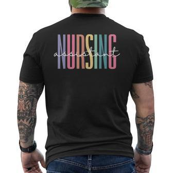 Nursing Assistant Cna Certified Nursing Assistant Medical Men's T-shirt Back Print - Seseable
