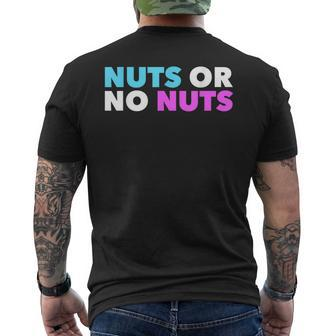 Nuts No Nuts Gender Reveal Gender Reveal Party Men's T-shirt Back Print - Monsterry AU