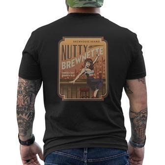The Nutty Brewnette American Brown Ale Mens Back Print T-shirt - Thegiftio UK