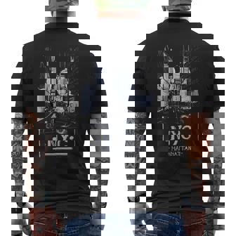 Ny New York City Nyc Manhattan Skylines Buildings Men's T-shirt Back Print - Thegiftio UK