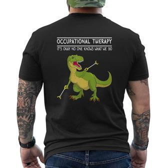Occupational Therapy Ot Therapist Insperational T Rex Mens Back Print T-shirt - Seseable