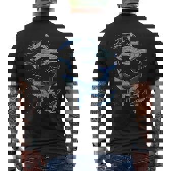 Ocean Animal Lover Sea Creature Mammal Whale Men's T-shirt Back Print - Thegiftio