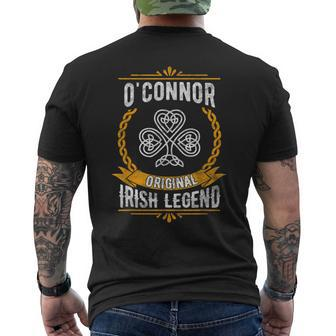 O'connor Irish Name Vintage Ireland Family Surname Men's T-shirt Back Print - Seseable