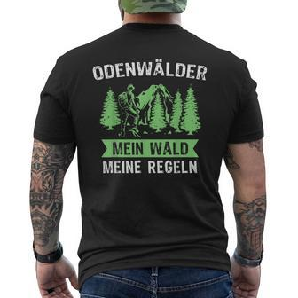 Odenwald With Odenwaelder Forest Regeln T-Shirt mit Rückendruck - Seseable