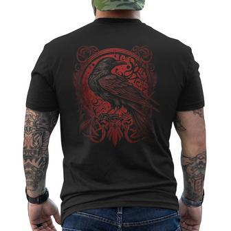 Odins Raven Northman Valhalla Norse Mythology Men's T-shirt Back Print - Thegiftio UK