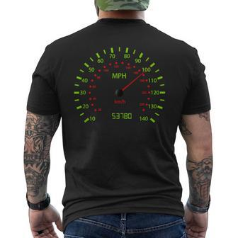Odometer Car Race High Speed T Motorcycle Bicycle Men's T-shirt Back Print - Monsterry AU