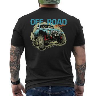 Off Road 4X4 Car Dirt Mud Adventure Nature Outdoors 4-Runner Men's T-shirt Back Print - Monsterry DE