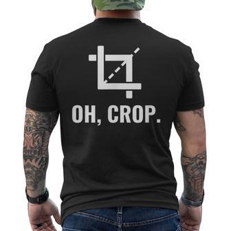 Oh Crop Graphic er Photographer Men's T-shirt Back Print - Monsterry DE