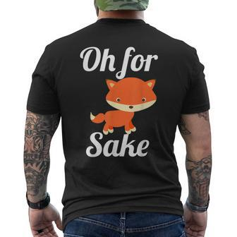 Oh For Fox Sake Cute Top For Boys Girls Adults Men's T-shirt Back Print - Monsterry