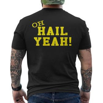 Oh Hail Yes U M Ann Arbor Mi Aa Pride Proud Michigan Men's T-shirt Back Print - Monsterry