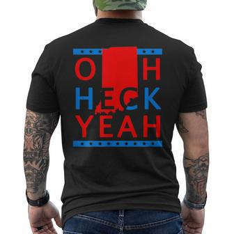 Oh Heck Indiana Yeah Men's T-shirt Back Print - Monsterry UK