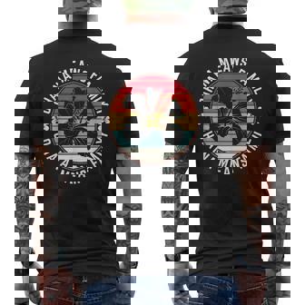 Ohana Significa Familia Cita Hibiscus 70S Retro Hawaii Vacaciones Camiseta Hombre Estampado Espalda - Regaloses