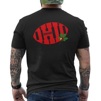 Ohio State Buck Eye Football Mens Back Print T-shirt - Thegiftio