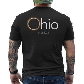 Ohio Total Solar Eclipse 2024 Eclipse 40824 April 8 2024 Men's T-shirt Back Print - Monsterry UK