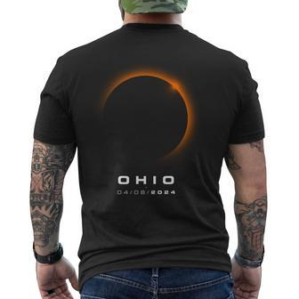 Ohio Total Solar Eclipse 2024 Ohio Solar Eclipse Men's T-shirt Back Print | Mazezy