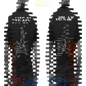 Ohm's Law Electrical Engineer Ohm Electrónica Camiseta Hombre Estampado Espalda - Regaloses