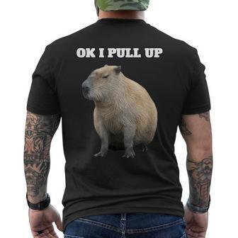 Ok Ich Ziehhe Capybara Hoch T-Shirt mit Rückendruck - Seseable